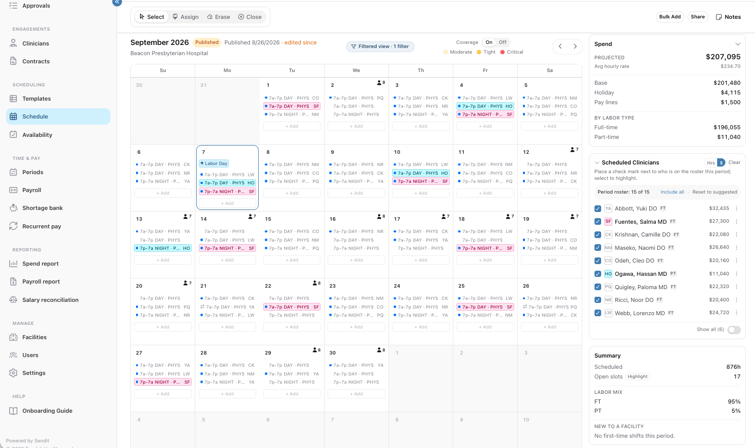 Schedule Page EM Program